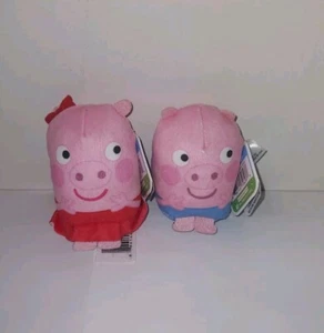 Peppa Pig & George Pig Tsum Tsum Mini 3" Plush Stuffed Animal Kids Toys New - Picture 1 of 3