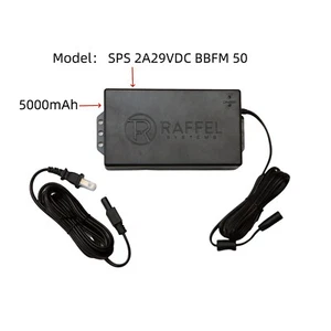 5000mAh Recliner Raffel Rechargeable Battery Pack Power Supply SPS 2A29VDC BBFM - Picture 1 of 7