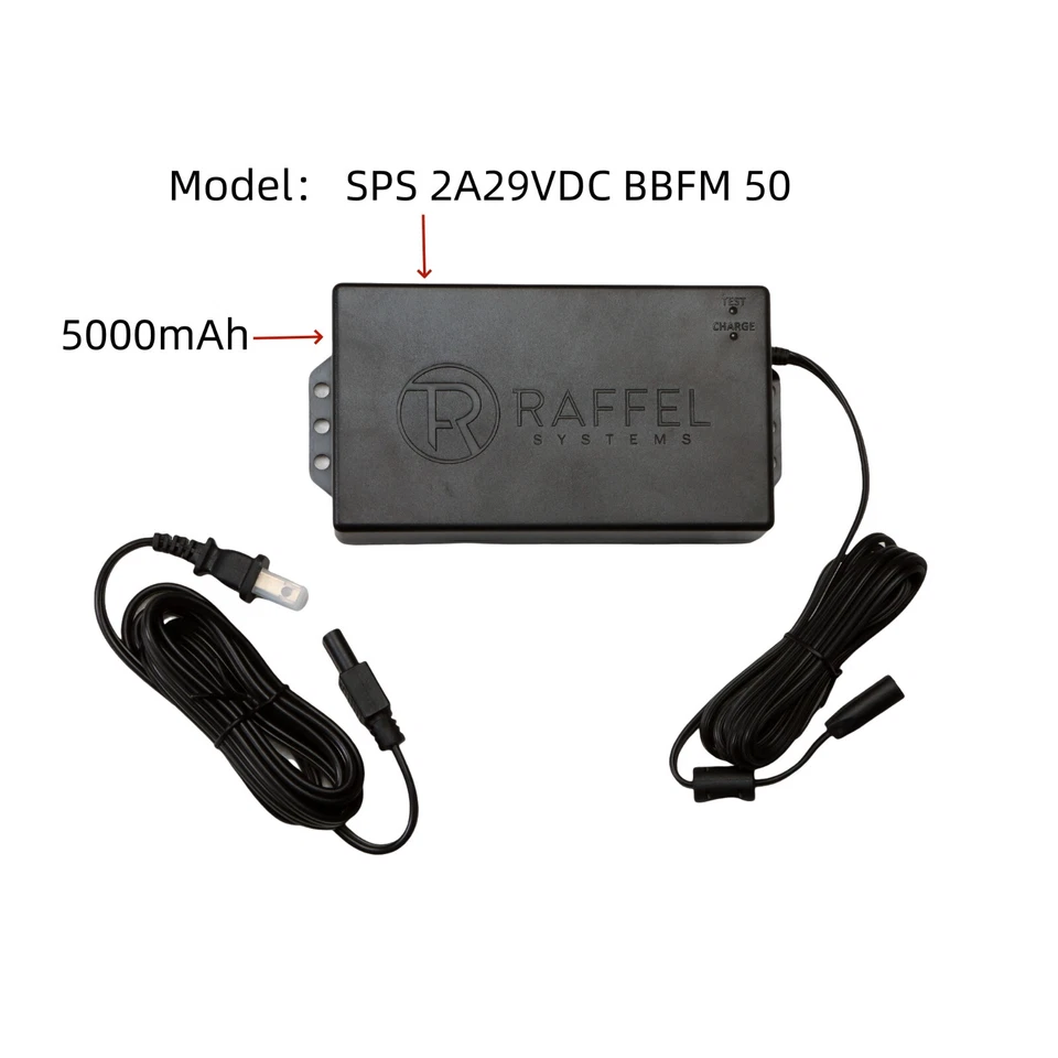 5000mAh Recliner Raffel Rechargeable Battery Pack Power Supply SPS 2A29VDC BBFM - Image 1 of 4