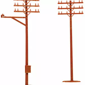 Atlas 775 HO-Scale Telephone Poles (12) - Picture 1 of 1