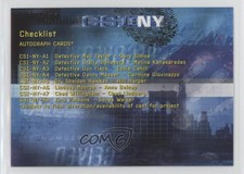 2005 Strictly Ink CSI: New York Series 1 /2500 Checklist #71 2d8