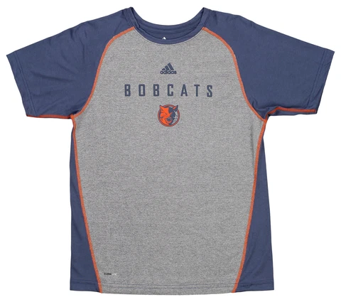 Adidas NBA Youth 8-20 Charlotte Bobcats Colorblock Speedwick Short Sleeve Shirt Cover