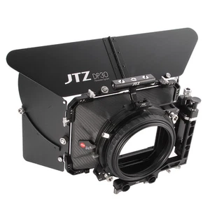 JTZ DP30 Film Carbon Fiber 4x4" Matte Box 15mm/19mm for Sony ARRI RED DSLR - Foto 1 di 6