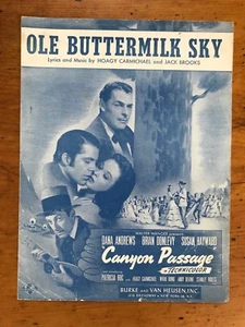 OLE BUTTERMILK SKY - 1946 NOTEN VON HOAGY CARMICHAEL - CANYON PASSAGE MOVIE - Bild 1 von 3