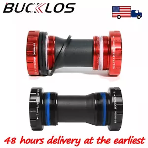 68/73mm Hollow Threaded Crank Bottom Bracket MTB Road Bike BB For Shimano SRAM - Picture 1 of 8