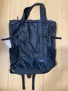 Patagonia Black 2Way Tote Backpack Lightweight Used Japan - Bild 1 von 16