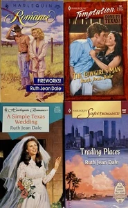 (4 pb) all by RUTH JEAN DALE lot cowboy romance Harlequin - Imagen 1 de 4
