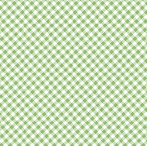 Verde guinga dulce, cuadros sesgados, blanco, tela, Cherry Hill, Benartex, 14321-44 - Imagen 1 de 1