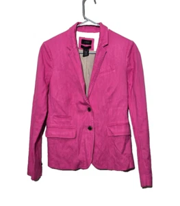 Blazer J Crew Schoolboy 4 Rosa Preppy Académico Profesional Carrera Mujer Bolsillo - Imagen 1 de 15