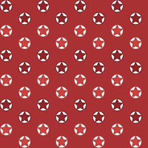 Santa's Stash Red Stars 100% Cotton Fabric Sold by The Yard - Picture 1 of 1