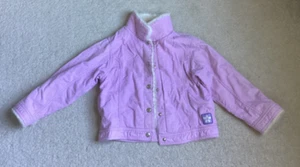 Girls GYMBOREE Corduroy Jacket purple Faux fur collar Size L children’s coat - Picture 1 of 4