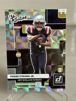 2022 Donruss Pierre Strong Jr. The Rookies Insert #TR-39 Patriots w/bonus card - Image 1 of 2