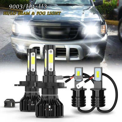 Faro LED alto/bajo para Isuzu Rodeo Sport 2001 2002 2003 + luces antiniebla bombillas 4 un. Foto 1 de 4