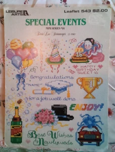 Special Events cross stitch patterns booklet Terrie Lee Steinmeyer - Picture 1 of 2