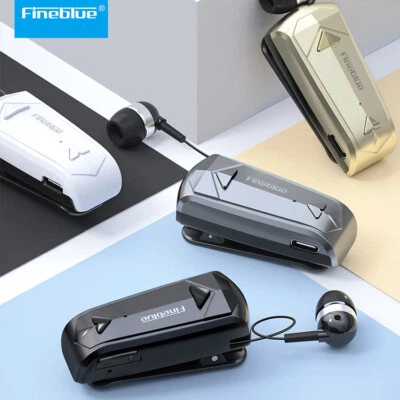 Earphone Business Mini Retractable Clip Headset Bluetooth 5.3 FineBlue F520 - Image 1 of 4