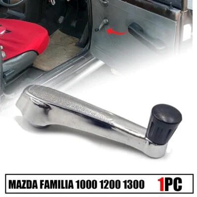 1x Interior Window Crank Handle Chrome Fit Mazda FAMILIA 1200 1300 Pickup 70-77 - Image 1 of 4