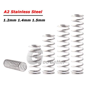 Compression Spring 1.2mm 1.4mm 1.5mm A2 Stainless Steel Small Pressure Springs - Picture 1 of 8