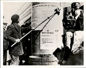 Foto originale LD358 1940 ROTTERDAM PROCLAMANDO LO STATO D'ASSEDIO ""QUINTA COLONNA"" SECONDA GUERRA MONDIALE - Foto 1 di 2
