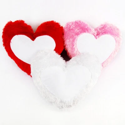 3D Sublimation Blank Pillow Case Heart Shape Fashion Cushion Cover - 50Pcs - Image 1 of 4