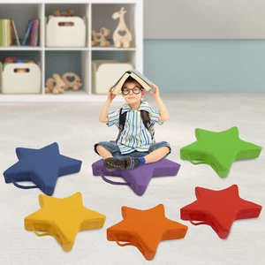 6 Pcs Floor Cushions Children Pads For Classroom Soft Colored Seating Cushions - Picture 1 of 24