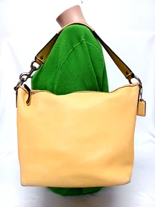 Coach Sarah Maisgelb Leder Y2K Hobo Schulter Handtasche F13094 - Bild 1 von 20