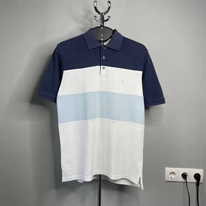 YSL Yves Saint Laurent Vintage Mens 3-Colour Cotton Polo Size M - Picture 1 of 16