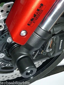 KAWASAKI Z1000R 2017 2019 CRASH MUSHROOMS FRONT AXLE SLIDERS BOBBINS NEW S9T - Picture 1 of 12