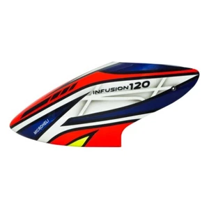 Microheli Airbrush Fiberglass Red Transformer Canopy - BLADE INFUSION 120 - Picture 1 of 3