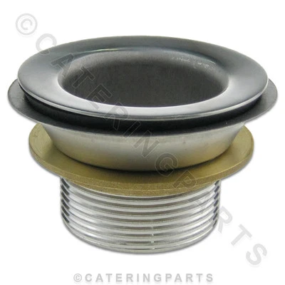 CATERING PARTS UK WF03 EDELSTAHL 1-1/2" GEWERBLICHE SPÜLENABFALLVERSCHRAUBUNG FÜR ÜBERLAUFSTECKER WF3