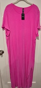 Torrid short-sleeved bathing suit cover/nightshirt 3X pink - Picture 1 of 4