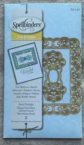 Spellbinders Dies D-Lites ~ Swirl Delight ~ New in Package ~ S2-142 - Picture 1 of 2