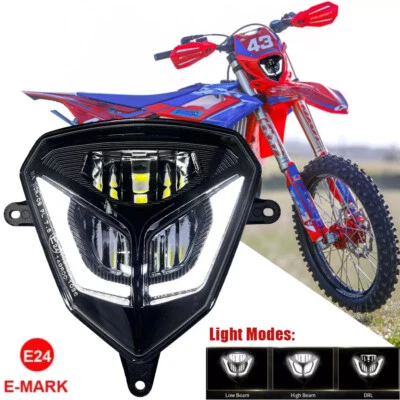 Faro LED con DRL para Beta RR 50 125 200 250 300 350 390 430 480 2T 4T Xtraine Foto 1 de 4