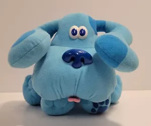 Vintage 1997 Blues Clues Plüschtier Stofftier Spielzeug blauer Hund Tyco 8 Zoll Pose A blau - Bild 1 von 12