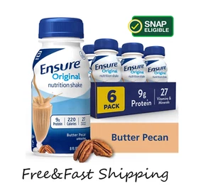 Ensure Original Meal Replacement Nutrition Shake Butter Pecan 8 Fl Oz 6 Count - Picture 1 of 1