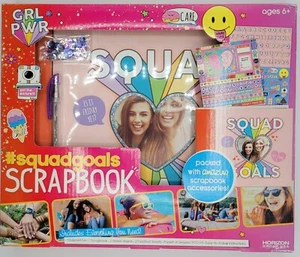 GIRL'S SCRAPBOOK KIT & Accessories! Squad Goals, Girl Power, Ages 6+ - NEW! - Picture 1 of 4