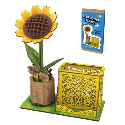 ESUN 3D-Puzzle 3D Puzzle Holz, DIY-Blume Aus Holz, Modellbausätze Für Blumen