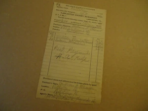 Lancaster County Murseries 1925 LANCASTER PA Billhead - Bild 1 von 1