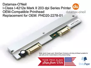 Datamax I-4212E Mark II (PHD20-2278-01) OEM-Compatible 203 dpi. USA Stocked! - Picture 1 of 6