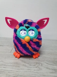Furby Hasbro Interactive Tiger PINK PURPLE ORANGE YEAR 2012 TESTED - WORKING ! - Picture 1 of 11