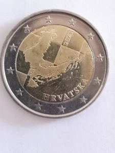 MONETA 2 EURO CROAZIA ANNO 2023 - CIRCOLATA MA BELLA - CON CAPSULA TRASPARENTE - Foto 1 di 3