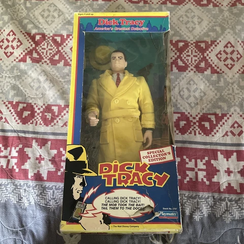 @ 1990 Playmates Dick Tracy 'DICK TRACY' Disney 15" Collectors Edition Figure Cover