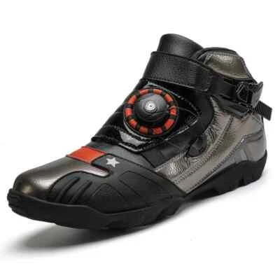 Botas de motocicleta transpirables para hombre impermeables resistencia al desgaste zapatos de motocross Foto 1 de 4