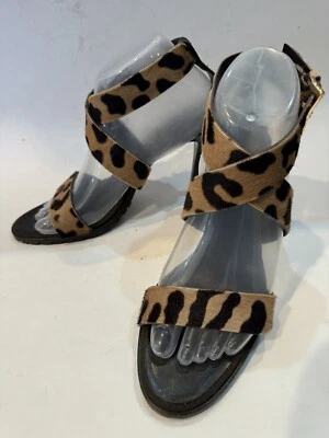 Sandalias Guiseseppe Zanotti Leopardo Estampado Animal Zapatos Indie Boho Talla 38.5 EE. UU. 8.5 Foto 1 de 4