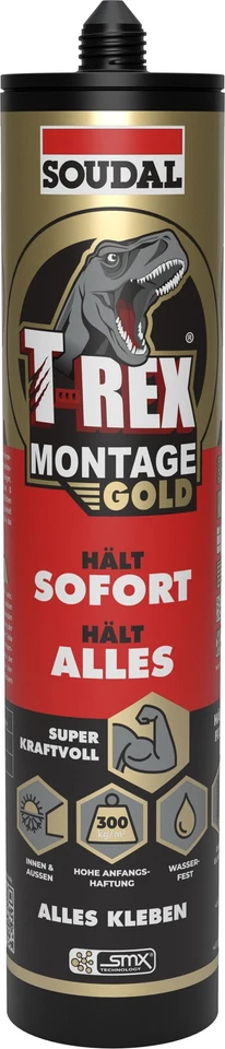 Montagekleber T-REX extra stark Konstruktionskleber Alleskleber Baukleber 415g - Bild 1 von 1