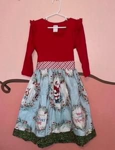 KPea Christmas design dress size 10 years - Picture 1 of 5