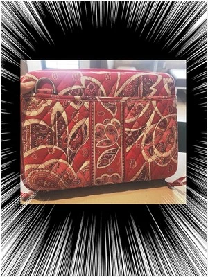 Vera Bradley Rosy Posies Womens Paisley Floral Quilted Tablet Cover Case 8 x 10 - Image 1 of 4