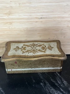 Vintage Gold Holz Spieluhr Schmuckkästchen - Made In Japan - Bild 1 von 3
