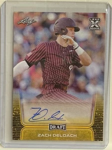 2020 Leaf Draft Auto Gold Zach DeLoach #BA-ZDL Auto - Picture 1 of 2