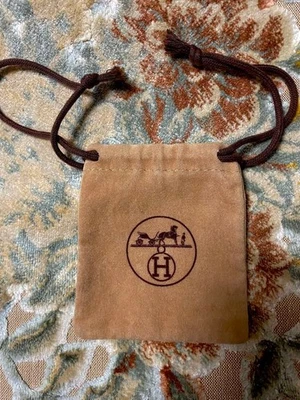 Bolsa de almacenamiento Hermes bolsa antipolvo bolsa naranja para joyas tamaño aprox. W8,5x H10 cm Foto 1 de 4