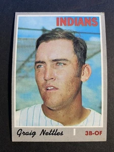 1970 Topps Baseball Graig Nettles Cleveland Indians Card #491 - Picture 1 of 2